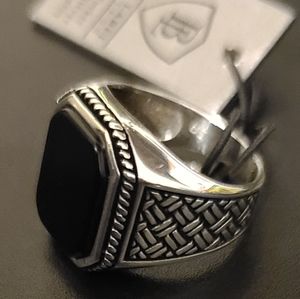 Black Label Heritage Mens 925 Silver Ring